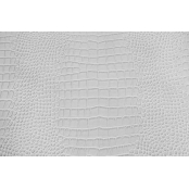 Coupon Simili Cuir 66x45 cm Croco Blanc