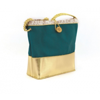 194804 - 5411711451046 - Ki-Sign - Coupon Simili Cuir 66x45 cm Iguane Bleu - 5