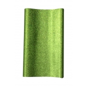 Coupon Tissu Pailleté Vert 66x45 cm