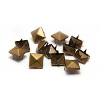 194380 - 3760131943801 - Ki-Sign - Clous rivet à griffes Carré 6mm Antic Bronze 60 pièces