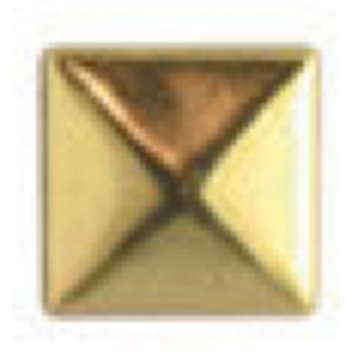 194383 - 3760131943832 - Ki-Sign - Clous rivet à griffes Carré 6mm Doré 60 pièces