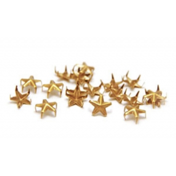 194405 - 3760131944051 - Ki-Sign - Clous rivet à griffes Étoile ø8mm Doré 40 pièces - 2