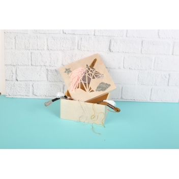 106306 - 3532431063066 - Graine créative - Boîte en bois Licorne 15x15cm - 5