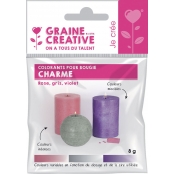 Colorants solides pour Bougie 3 couleurs Charme