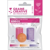 Colorants solides pour Bougie 3 couleurs Hindou