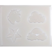 Moule pour Savon Licorne Nuage Arc-en-ciel Etoile