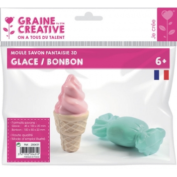 200431 - 3471052004310 - Graine créative - Moule pour Savon Glace Bonbon - 3
