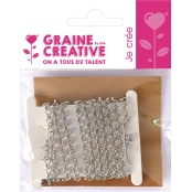 Chaine Argenté 1 mètre Maille 3,8 mm