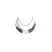 Collier Plastron Coloris Argenté