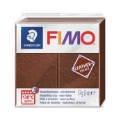 Pâte Fimo Cuir 57 g Leather Effect Marron 8010.779