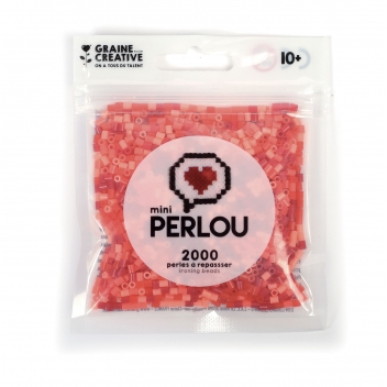 731701 - 3471057317019 - Perlou - Perles à repasser Mini Perlou Camaieu 4 coul. Rouge Opaque