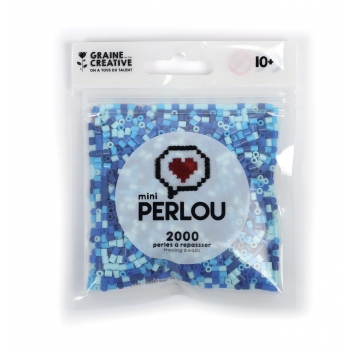 731709 - 3471057317095 - Perlou - Perles à repasser Mini Perlou Camaieu 4 coul. Bleu
