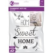 Transfert Thermocollant Home Sweet Home Noir A4