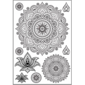 Transfert Thermocollant Mandala Noir A4