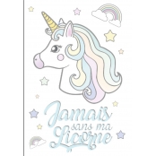 Transfert Thermocollant Licorne Couleur Pastel A4