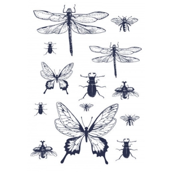 194519 - 3532431945195 - Ki-Sign - Transfert Thermocollant Insectes & Papillons Noir A4 - 2