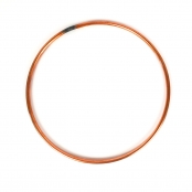 Armature abat-jour cercle cuivré Diamètre 10 cm
