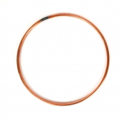Armature abat-jour cercle cuivré Diamètre 20 cm