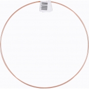 Armature abat-jour cercle cuivré Diamètre 25 cm
