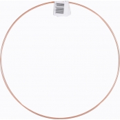 Armature abat-jour cercle cuivré Diamètre 25 cm