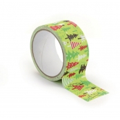 Ruban adhésif large Queen Tape 4,8 cm Sapins Rouge Vert