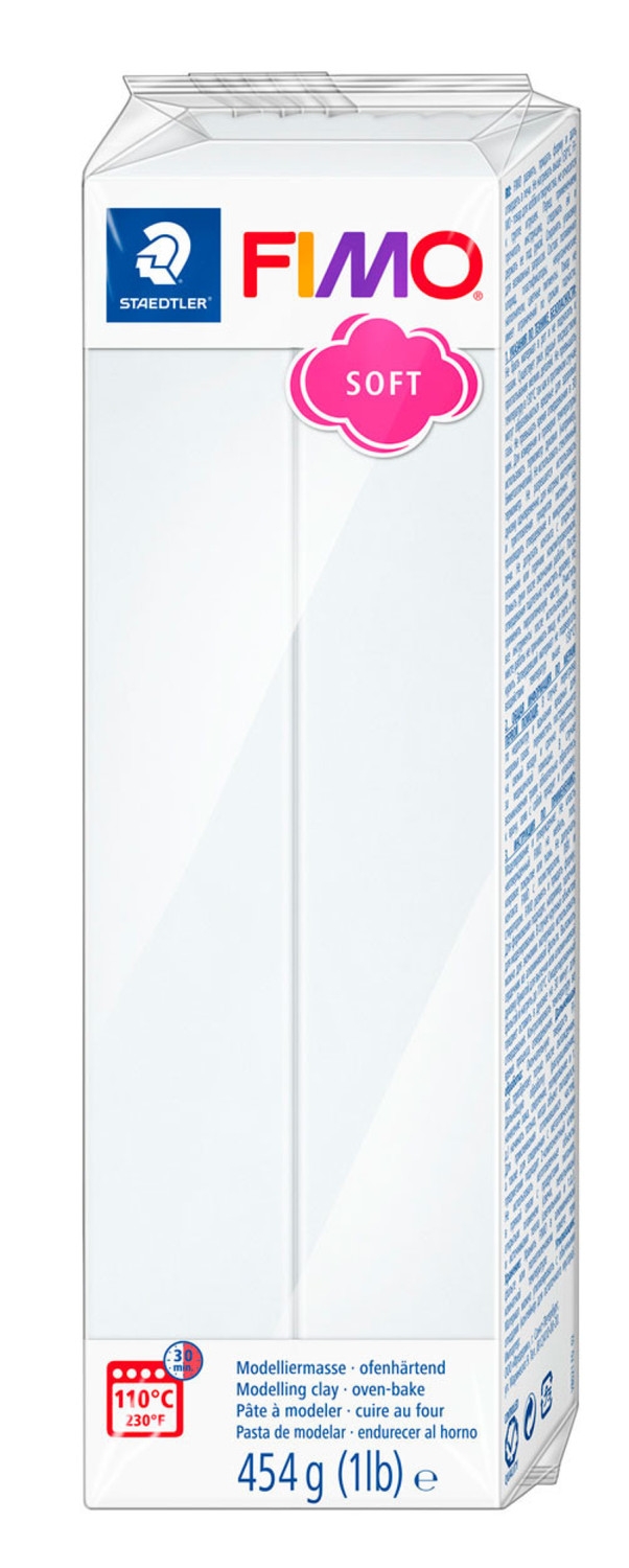 Pâte Fimo 454 g Soft Blanc 8021.0 - Fimo référence 261530