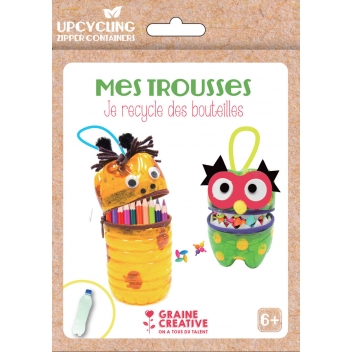 750630 - 3532437506307 - Graine créative - Kit Upcycling pour enfant Ma bouteille trousse