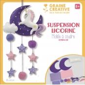 Mobile pour bébé en feutrine à customiser Licorne