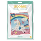 Kit mosaique caoutchouc souple Licorne