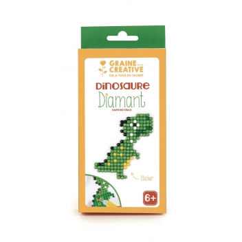 750214 - 3471057502149 - Graine créative - Kit diamond mosaic Sticker Dinosaure