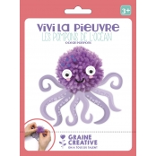 Kit pompon Activités manuelles Pieuvre