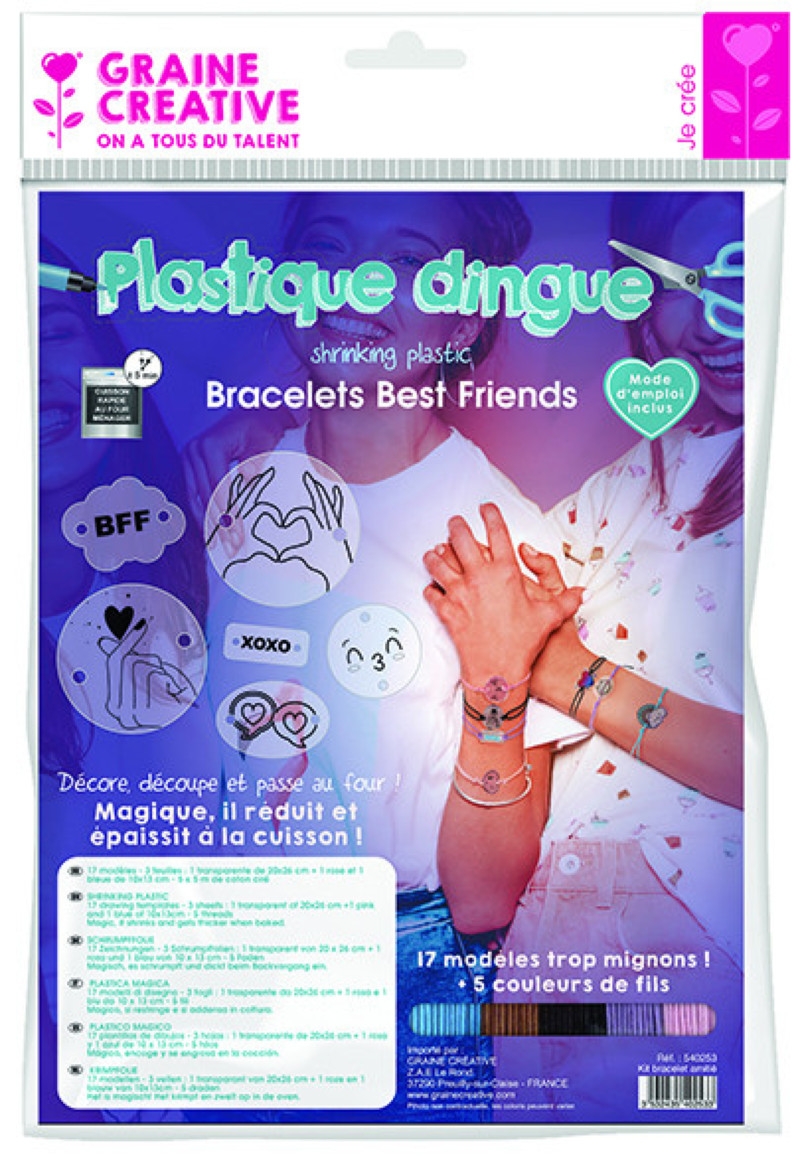 Kit Bracelets d'amitié fluorescents 'Graine Créative' Qté 12 - La