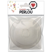 Plaque pour perles mini perlou rond 8,5cm et carré 8cm