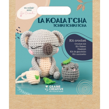 420234 - 3532434202349 - Graine créative - Kit Amigurumi crochet Koala gris 12,5 cm - 3
