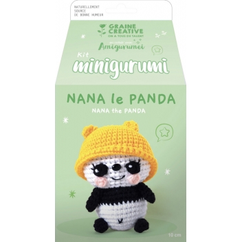 420228 - 3532434202288 - Graine créative - Kit MINI Amigurumi Panda 10 cm - 2