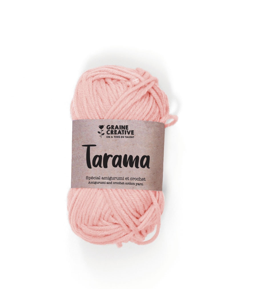 Fil de coton Amigurumi Vieux rose Tarama - Graine créative ref 420305