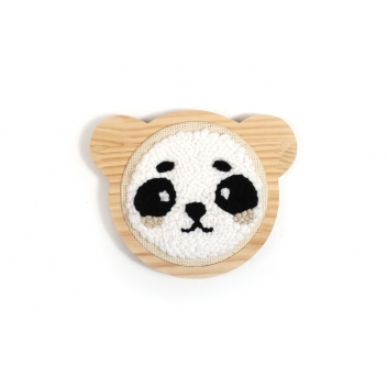 420207 - 3532434202073 - Graine créative - Kit Punch needle Panda 15 cm - 3