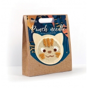 Kit Punch needle Chat 15 cm