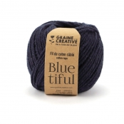 Fil de Coton câblé Indigo Idéal pour Macramé, Frange et Knot