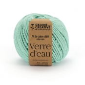 Fil de Coton câblé Vert d\'eau Idéal pour Macramé, Frange et Knot