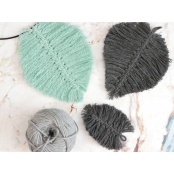 Fil de Coton câblé Vert d\'eau Idéal pour Macramé, Frange et Knot