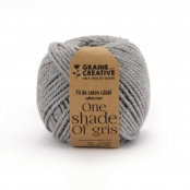 Fil de Coton câblé Gris clair Idéal pour Macramé, Frange et Knot