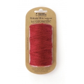 Bobine de Fil de jute 2 mm Rouge