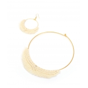 Kit Boucles d'oreilles en macramé 9 x 5 cm