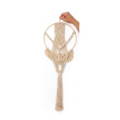 Kit Macramé suspension cercle en bambou 26 x 70 cm