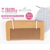 Peigne Spécial tressage macramé 10 x 5 cm