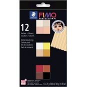 Coffret Fimo Pro 12 pains de 25g Ethnique 8073 c12-1