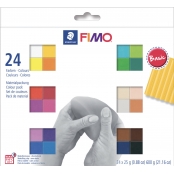 Coffret Fimo Soft Couleurs basiques 24 pains de 25g 8023 c 24-1