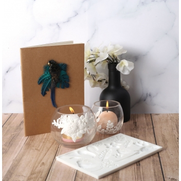 284415 - 3471052844152 - Graine créative - Moule en silicone 20x13 cm Floral - 6