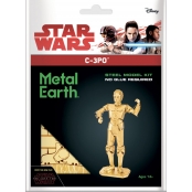 Maquette 3D métal Star Wars C-3PO doré